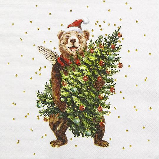Paper Napkins 33cm, Beary Christmas *ETA NOV